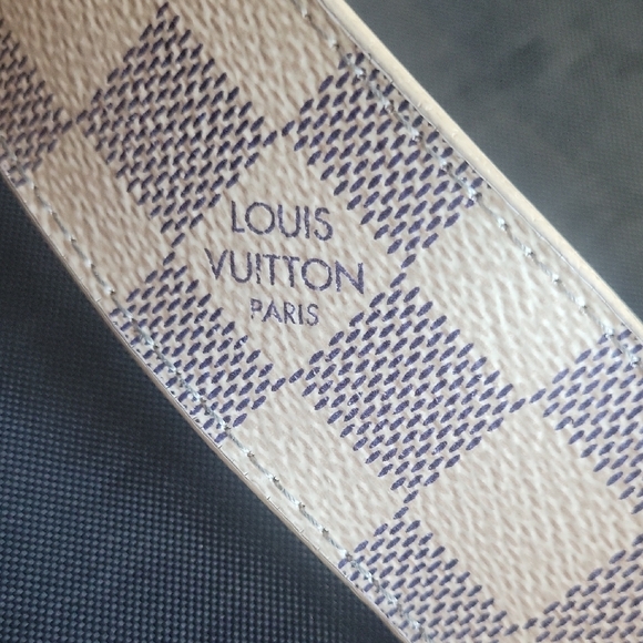 Louis Vuitton Checkered White and Gold Belt - Picture 4 of 8